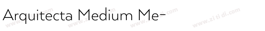 Arquitecta Medium Me字体转换